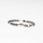 Preview: Edelstein-Ring mit grau facettiertem Hämatin und Silber