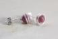 Preview: Kleine Rubin-Ohrstecker mit echtem rotem Rubin und 925 Sterling Silber