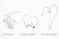 Preview: Edelstein-Ohrringe in Tropfen-Form mit Rauchquarz, Bergkristall und Spinell