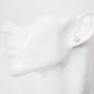 Preview: Feminine Edelstein-Ohrstecker aus facettiertem Rosenquarz