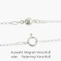 Preview: Märchenhafte Edelstein-Kette mit schillerndem Bergkristall