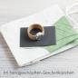 Preview: Hellbrauner Kork-Ring mit versilberter Spirale