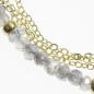 Preview: Feine Goldkette mit facettiertem Labradorit
