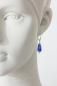 Mobile Preview: Große Ohrhänger mit intensiv blauem Lapislazuli in Tropfenform