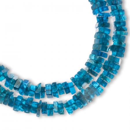 Blaue Edelsteinkette Apatit mit Magnetverschluß