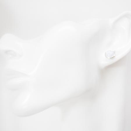 Blaue Edelstein-Ohrstecker