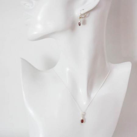 Granatschmuck - Set