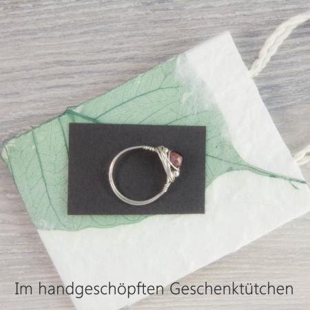 Granat-Ring-Silber