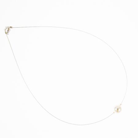 Klassisches Perlen-Collier mit weißer Muschelkern-Perle