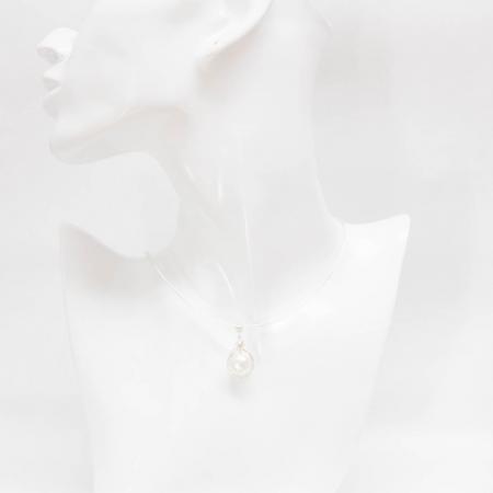 Perlen-Anhänger-Reif-Silber