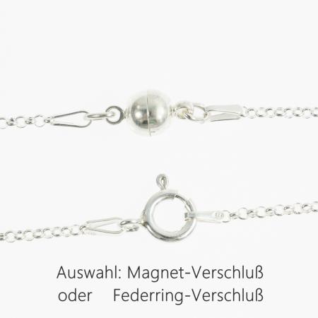 Elegante Silberkette mit auffälligem Bergkristall-Anhänger