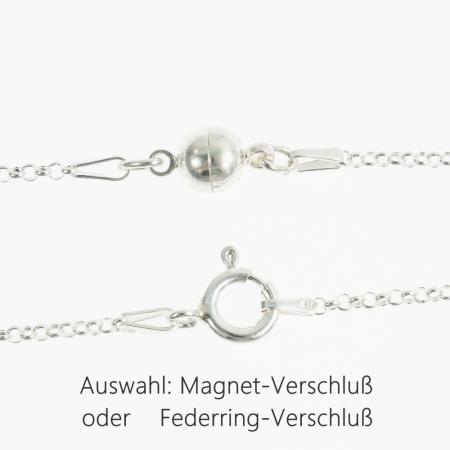 Roter Edelstein-Anhänger aus echter Schaumkoralle an Silberkette
