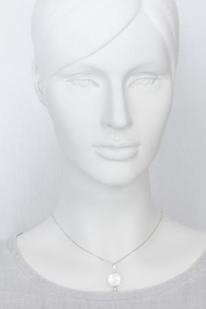 Elegante Silberkette mit auffälligem Bergkristall-Anhänger