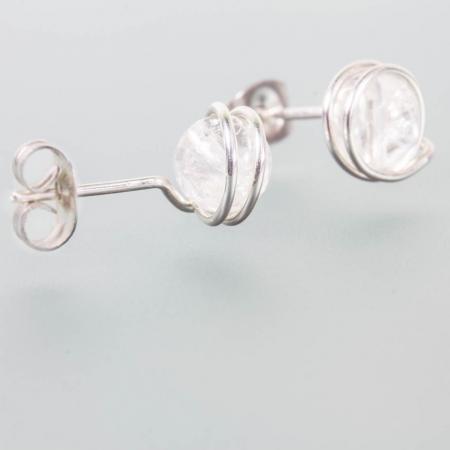 bergkristall ohrstecker