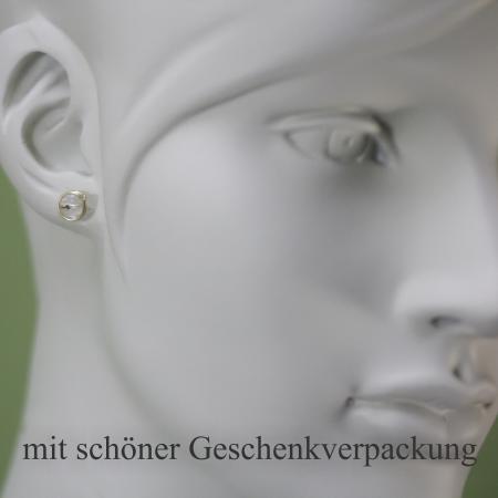 Ansprechende Bergkristall-Ohrstecker vergoldet