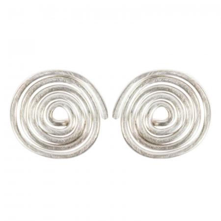 Sehr kleine Mini-Ohrstecker Spirale -- auch als Zweitstecker
