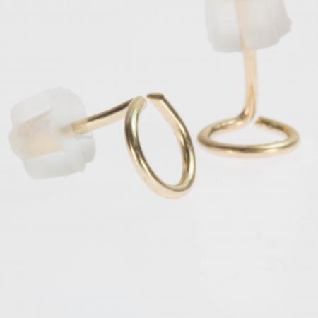 Sehr kleine Mini-Ohrstecker Kreis