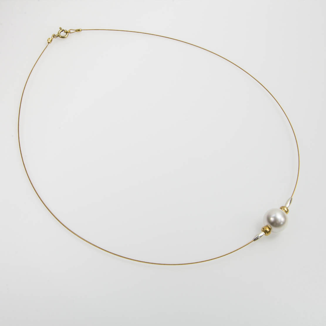 AA 40cm 9mm Luxus Süßwasser Perle Schmuck Perlenkette Echtschmuck Kette Collier 