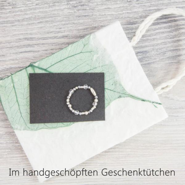 Flechtring-Bergkristall-silber