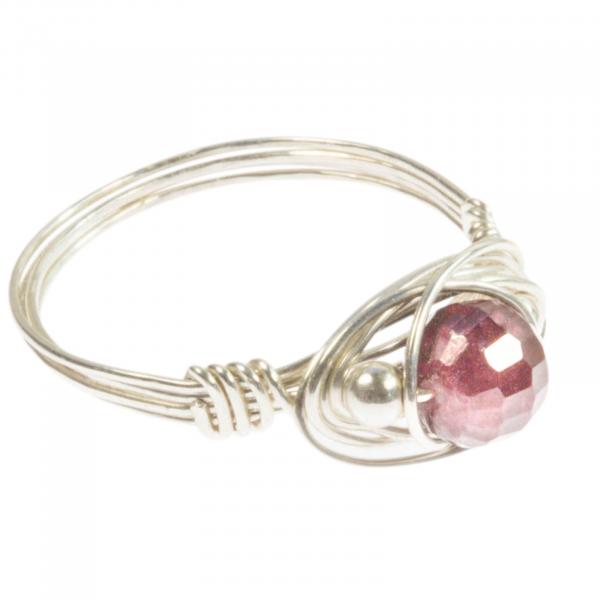 Granat-Ring-Silber