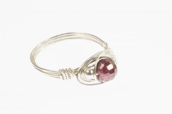 Granat-Ring-Silber