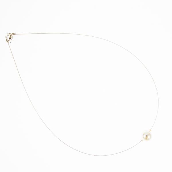 Klassisches Perlen-Collier mit weißer Muschelkern-Perle