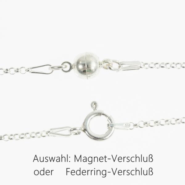 Elegante Silberkette mit auffälligem Bergkristall-Anhänger