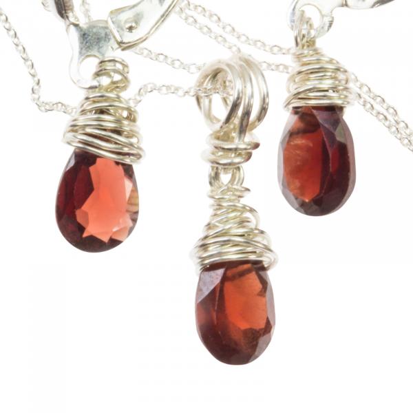 schmuck-set granat